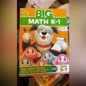 Big Math K-1 Learning Book for Kids